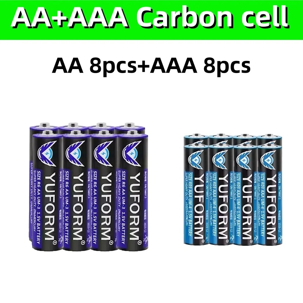 AA Battery 1.5V AAA Disposable Alkaline Dry Battery for Led Light Toy Mp3 Camera Flash Razor CD Player Wireless Mouse Keyboard: Silver