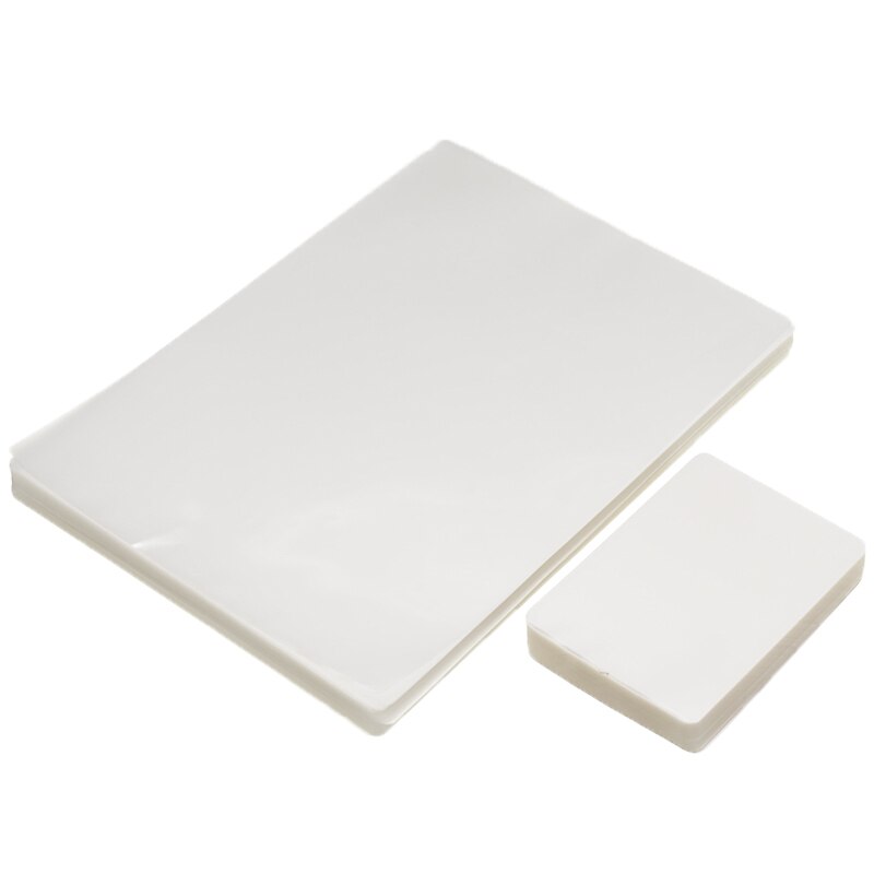 Película de laminación de 100 Uds., lámina transparente para plastificar archivos de fotos, película protectora de imagen de tarjeta, 3 pulgadas, 7C / 8 pulgadas, 6C sobre película de plástico