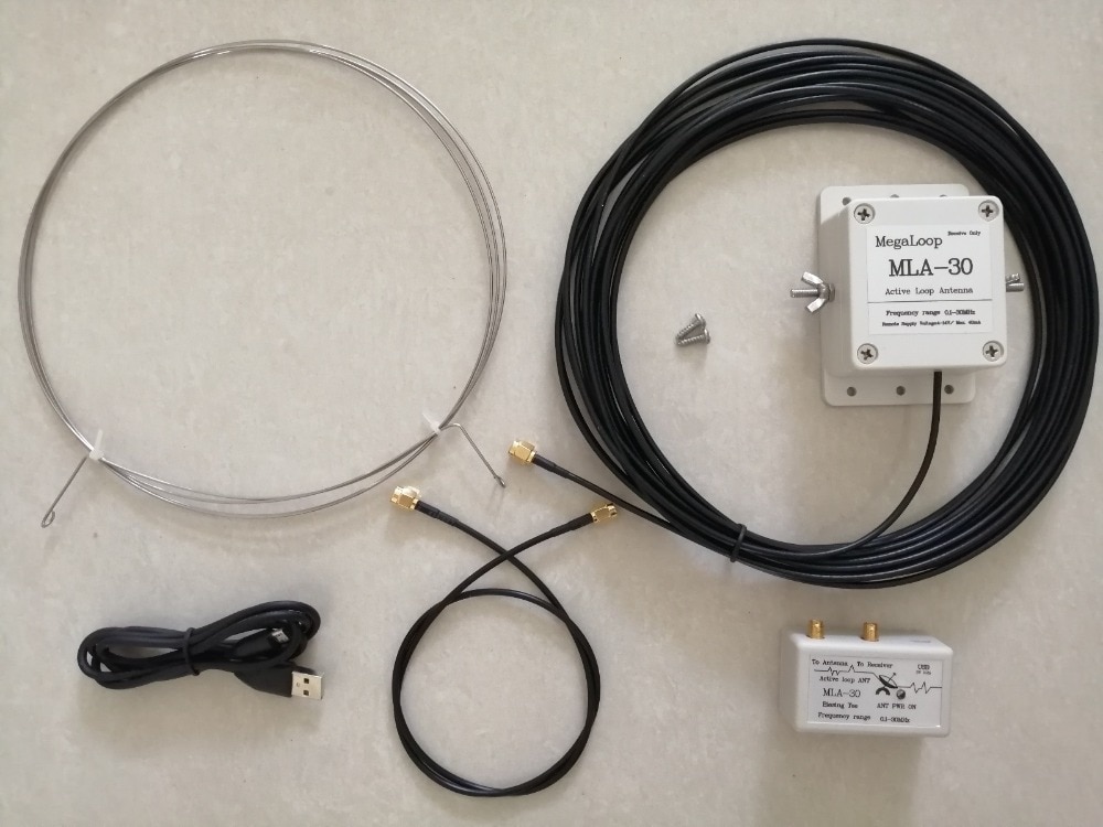 Dykb mla -30 plattor aktiv mottagarantenn mw sw balkong erektion antennen 100 khz  - 30 mhz för ha sdr kortvågsradio mellanvåg