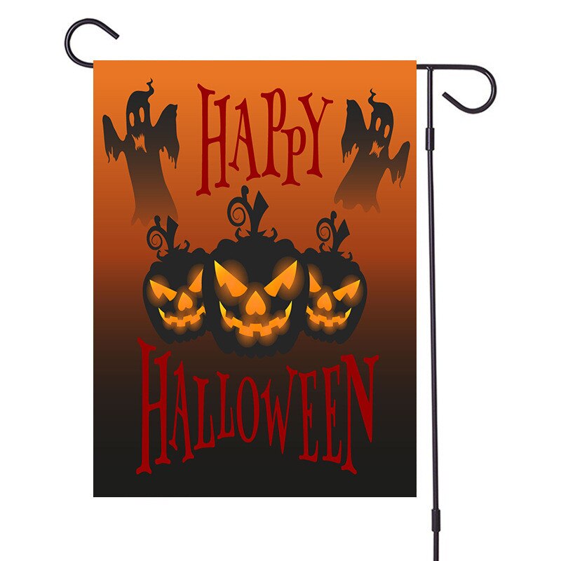 Halloween haveflag halloween hængende flag hør haveflag halloween havebanner 32 x 47cm