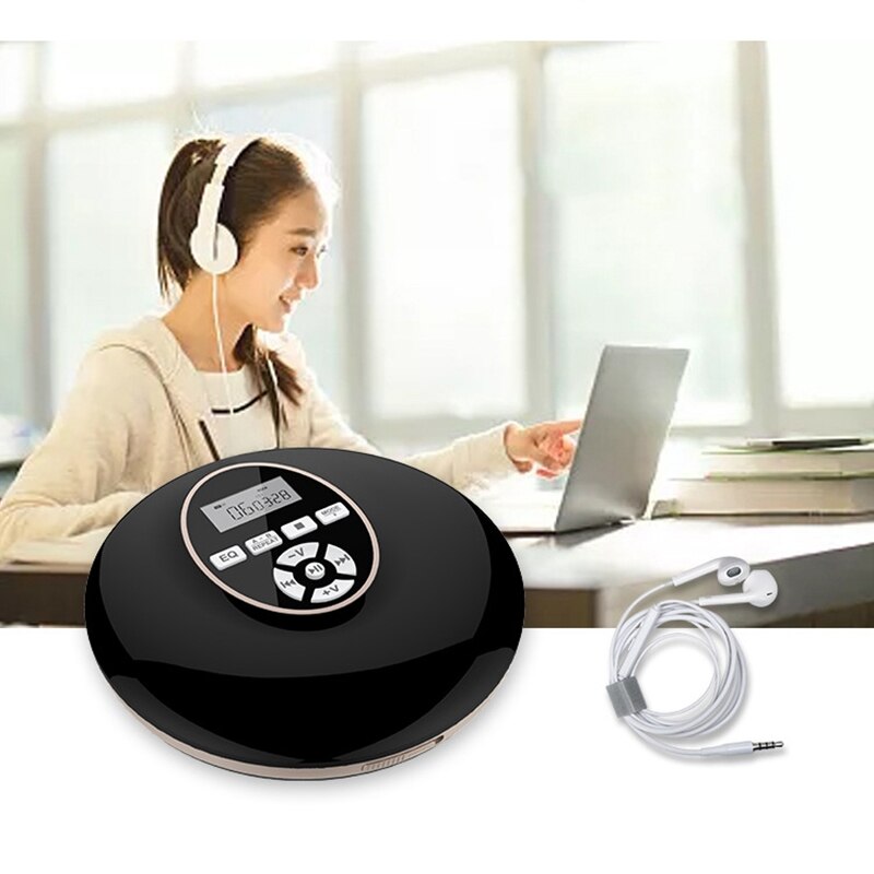Portable CD Player with Bluetooth Walkman Player with LCD Display o 3.5mm Jack for