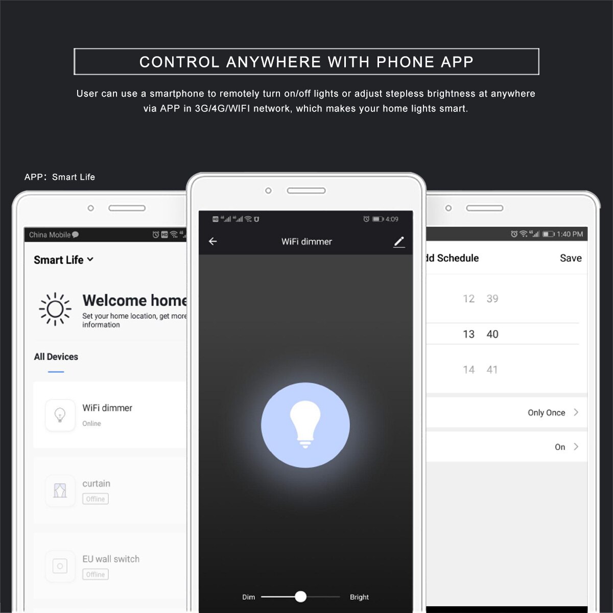 Wifi Smart Light Dimmer Diy Draadloze Breaker Module Voice App Afstandsbediening Werk Met Tuya App Alexa Google Thuis