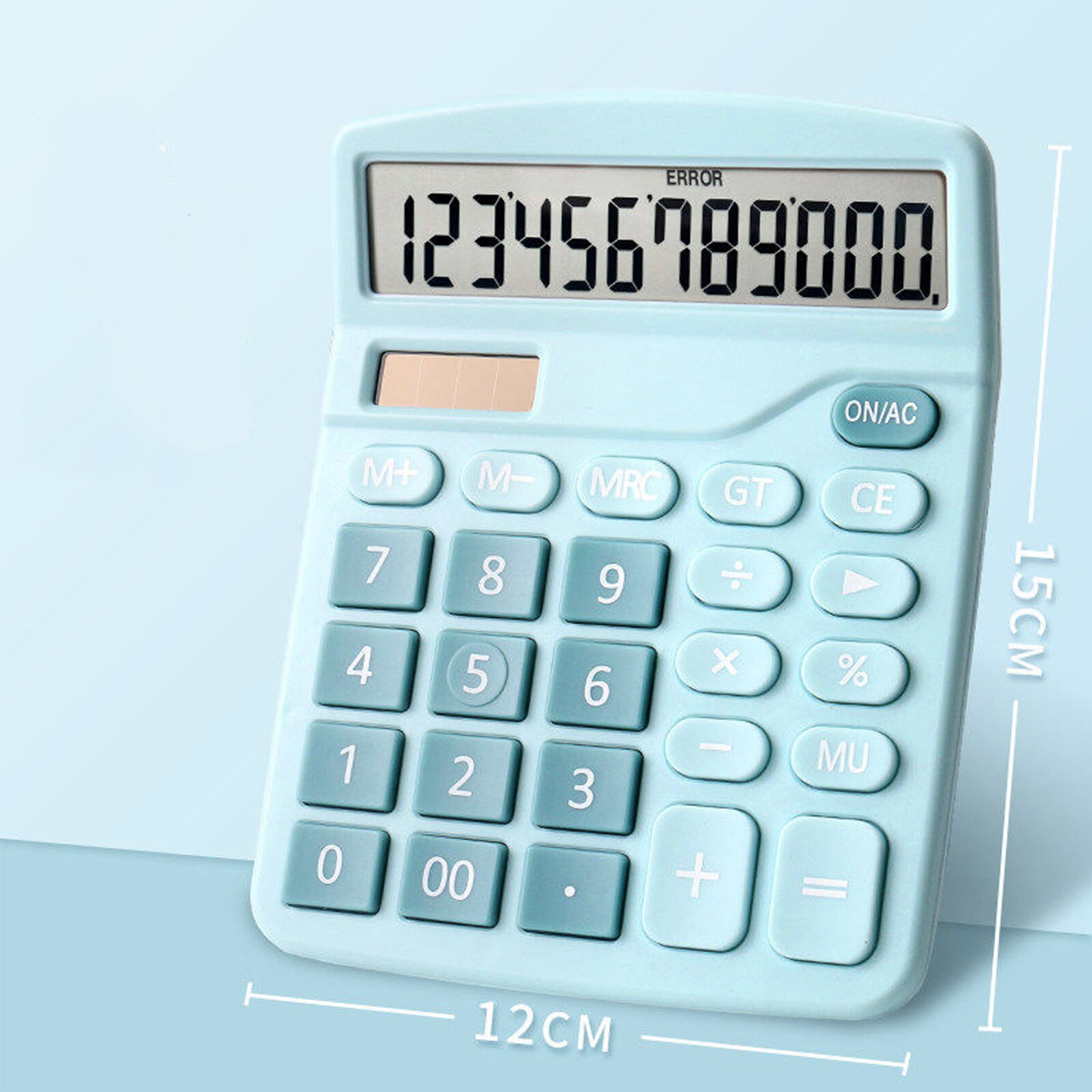 Calculadora de escritorio de función estándar con pantalla LCD grande de 12 dígitos, batería Solar de doble potencia para el hogar, Oficina básica