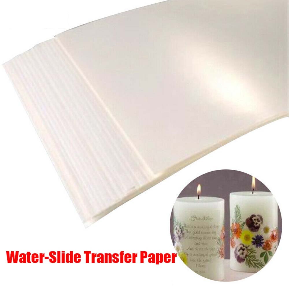 Papier de décalcomanie de glissière d'eau de 20 pièces pour l'imprimante à jet d'encre A4 tasse de de bricolage de haute résolution de papier imprimable de transfert de glissière d'eau