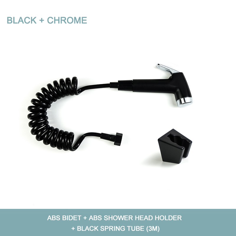 Pulvérisateur de Bidet mural pour toilettes, salle de bain en ABS, ensemble de pulvérisation à main, Douche autonettoyante, pomme de Douche avec tuyau: BC Set PVC Hose