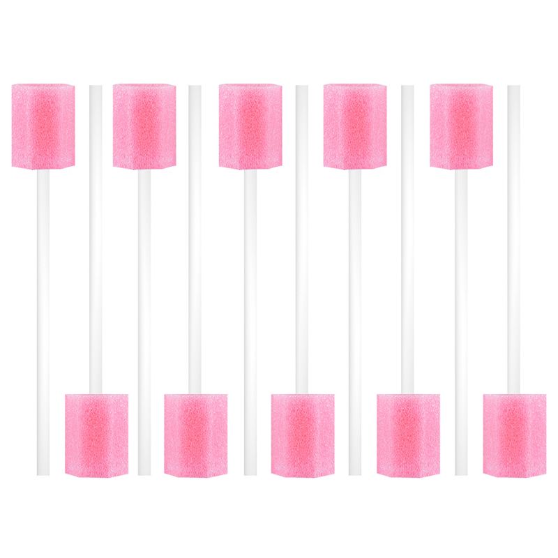 10Pcs/Set Disposable Oral Care Sponge Swab Tooth Cleaning Mouth Swabs With Stick Sponge Head Cleaning Cleaner Swab