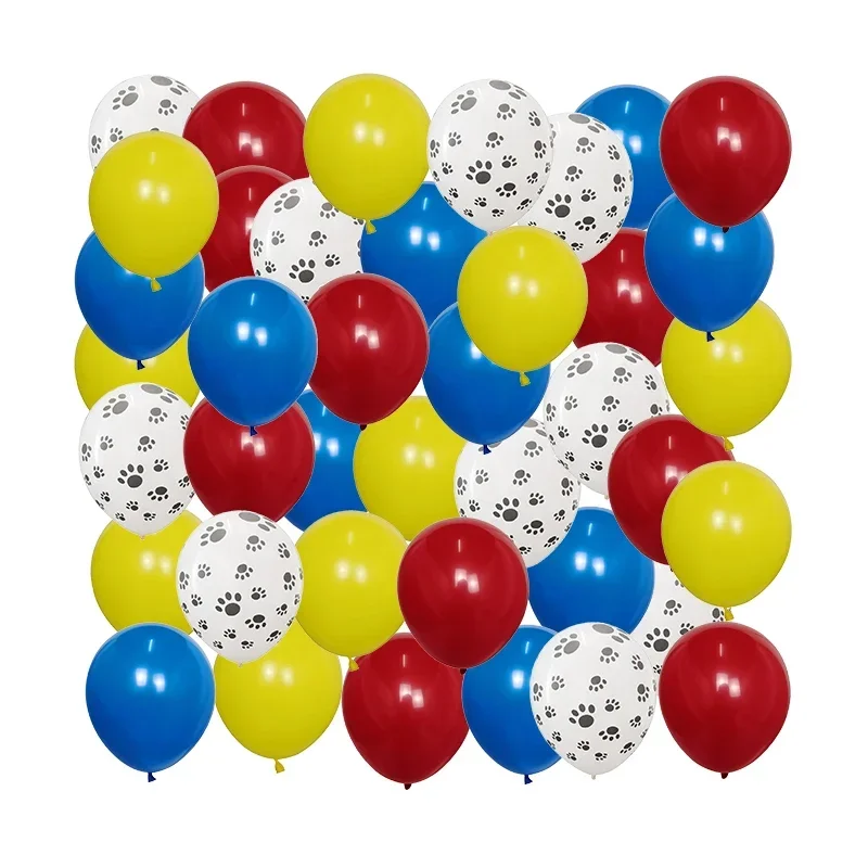 40 Uds mezcla de Globos de látex con pata de perro de 10 pulgadas decoración de temática de animales juguetes clásicos para niños Globos suministro de bolas inflables de aire de helio