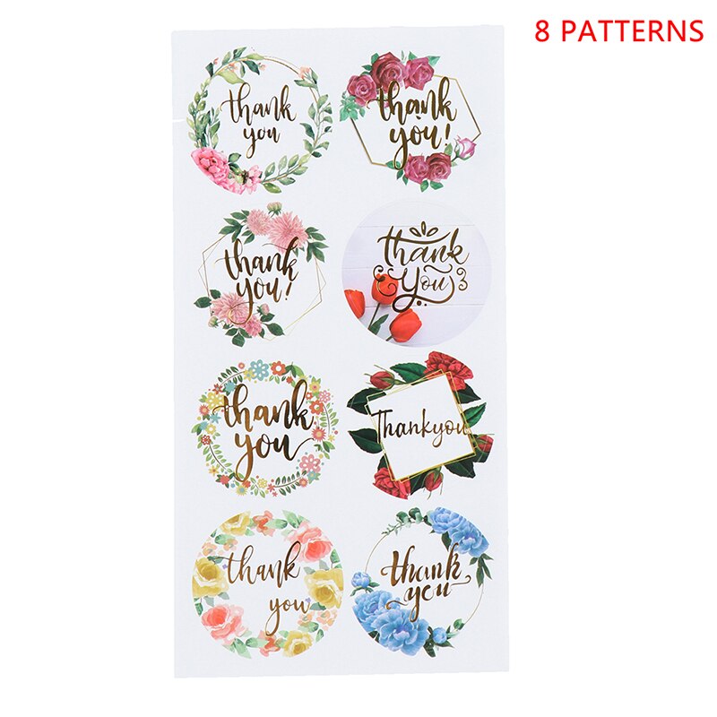 80 stk /10 ark etiket tak rund firkantet sort kraftpapir farve forseglingspasta bage kiks pose dekorativt segl klistermærke: Default Title