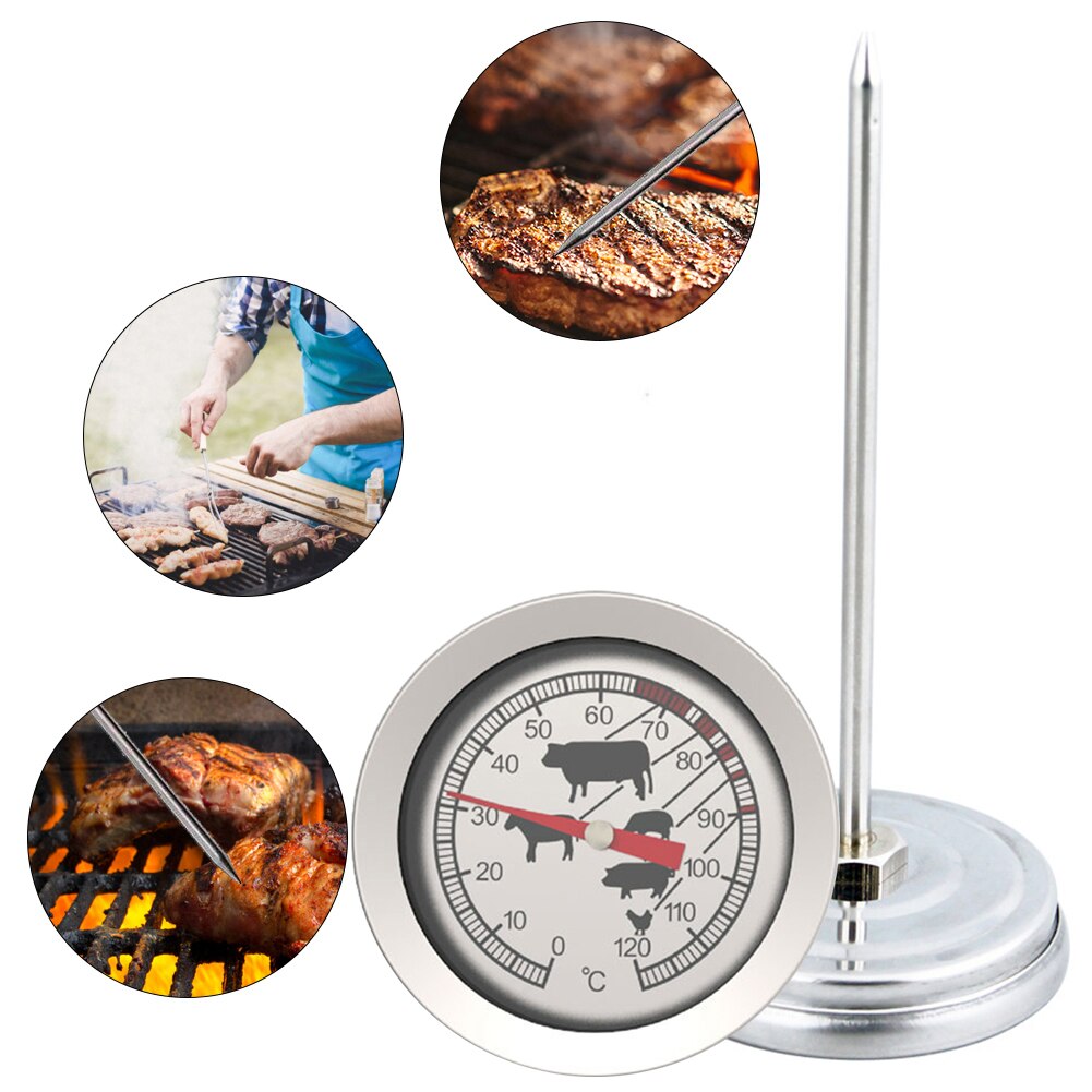 Stainless Steel Kitchen Thermometer Cooking Food Kitchen BBQ Probe Water Milk Oil Liquid Thermometer Sensor Meter Gauges