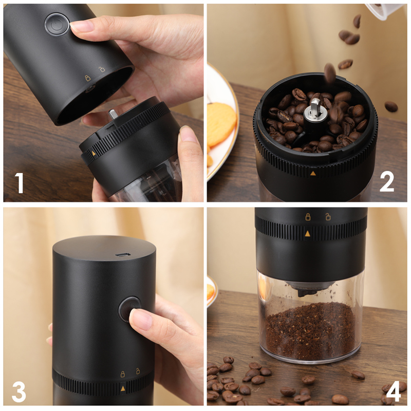Mini Electric Coffee Grinder Automatic Coffee Machine Portable Coffee Beans Grinder Machine USB Nuts Herbs Grains Mill For Home
