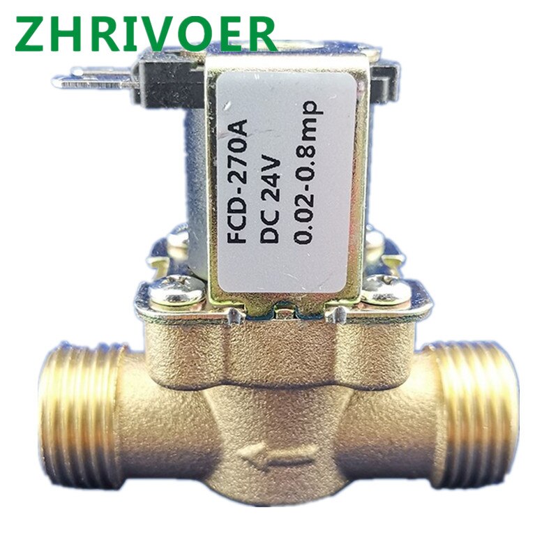 Water Air Inlet Flow Switch for solar water heater valve G1/2'' Brass electric solenoid valve N/C 12v 24v 220v G3/4''