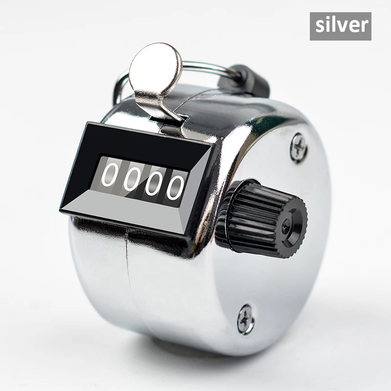 Manual Tally Counter Digital Metal Counting Counter 4 Digit Palm Number Clicker for Number Count Assorted Coaching Fishing Golf: Gold