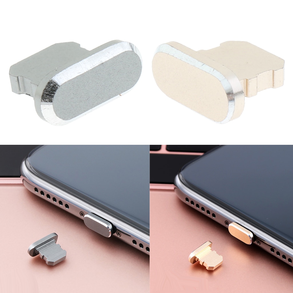 2 Pcs Anti-Dust Plug Poort Opladen Plug Voor Iphone X (Zwart + Goud)