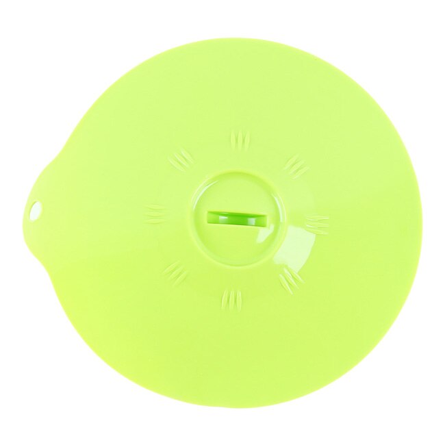 Transparante groene siliconen deksel-kom pan kookpot deksel siliconen pan morsstop deksel ronde keukengadgets: Groente