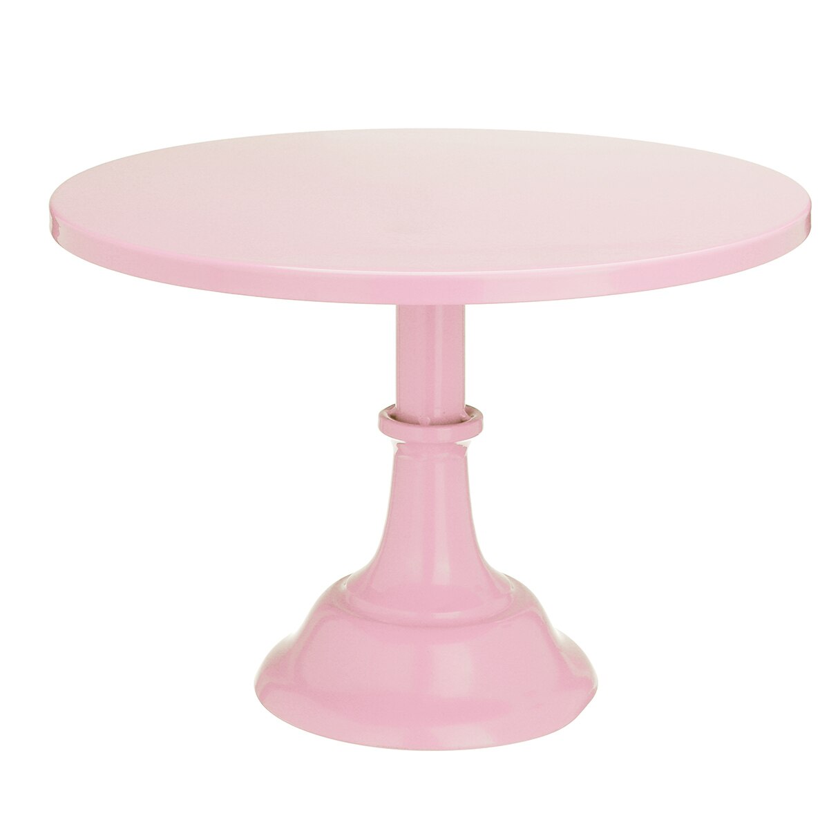 Metal Cake Plate Turntable Rotating Anti-skid Iron Round Cake Stand Cake Decorating Rotary Table Kitchen DIY Pan Baking Tool: Pink