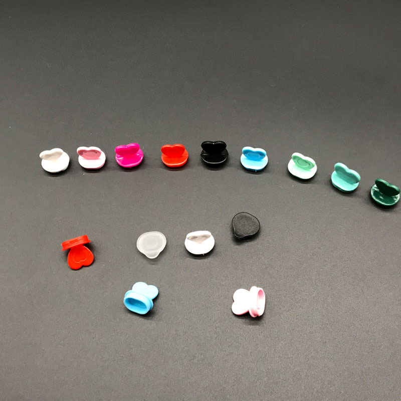 500pcs disposable injection milk tea cup lid stopper handmade DIY accessories heart shape stopper