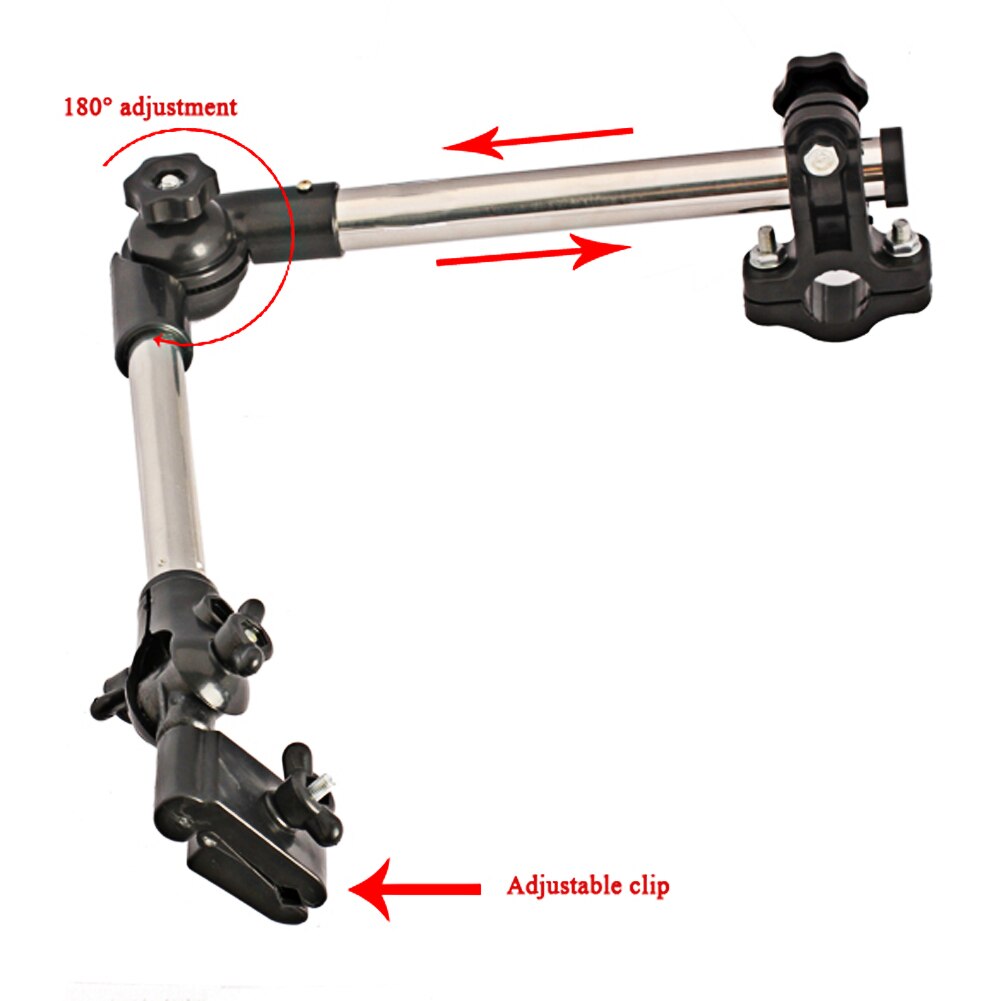 Support De Parapluie Télescopique Pour Poussette & Vélo - Réglable à 360°, Fixation Facile (protection Pluie/soleil)