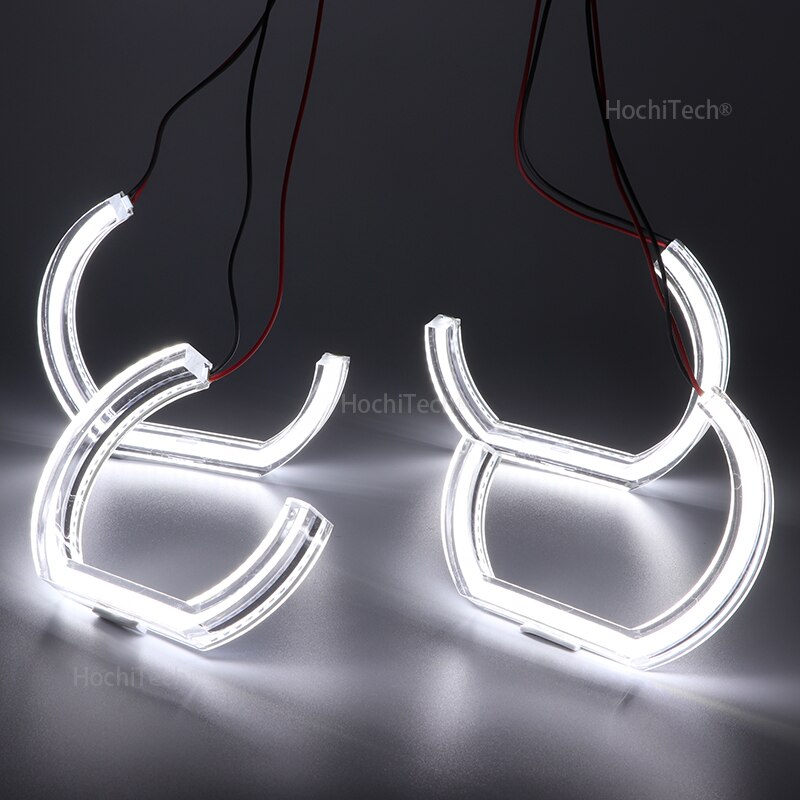 DTM LED Angel Eyes para BMW 3 Series E91 E90 LCI faros de xenón DTM Tipo Cristal halo accesorios de luz de coche modificación