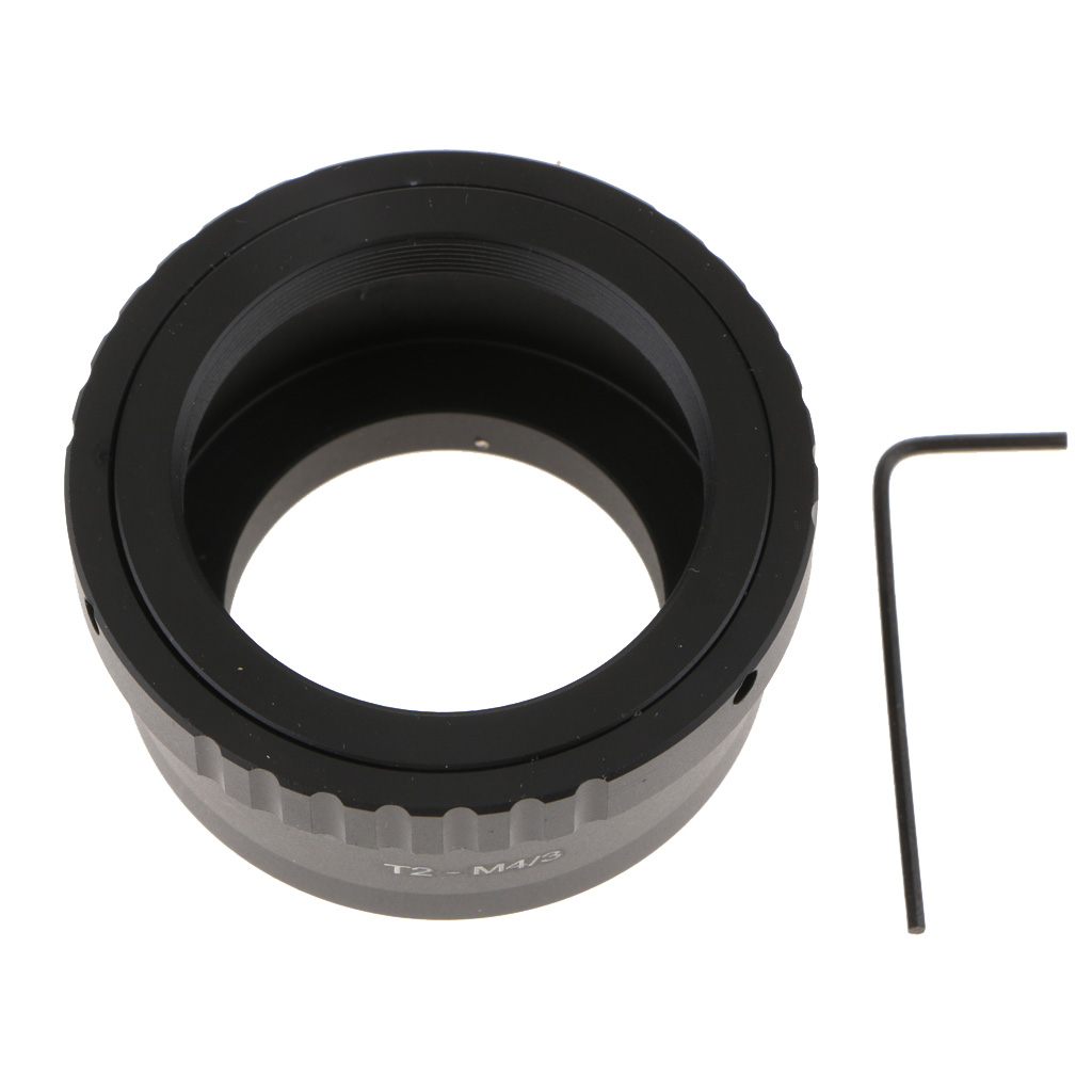 Adaptateur d'objectif à monture T2 vers Micro 4/3 pour télescope pour appareils photo Olympus Panasonic