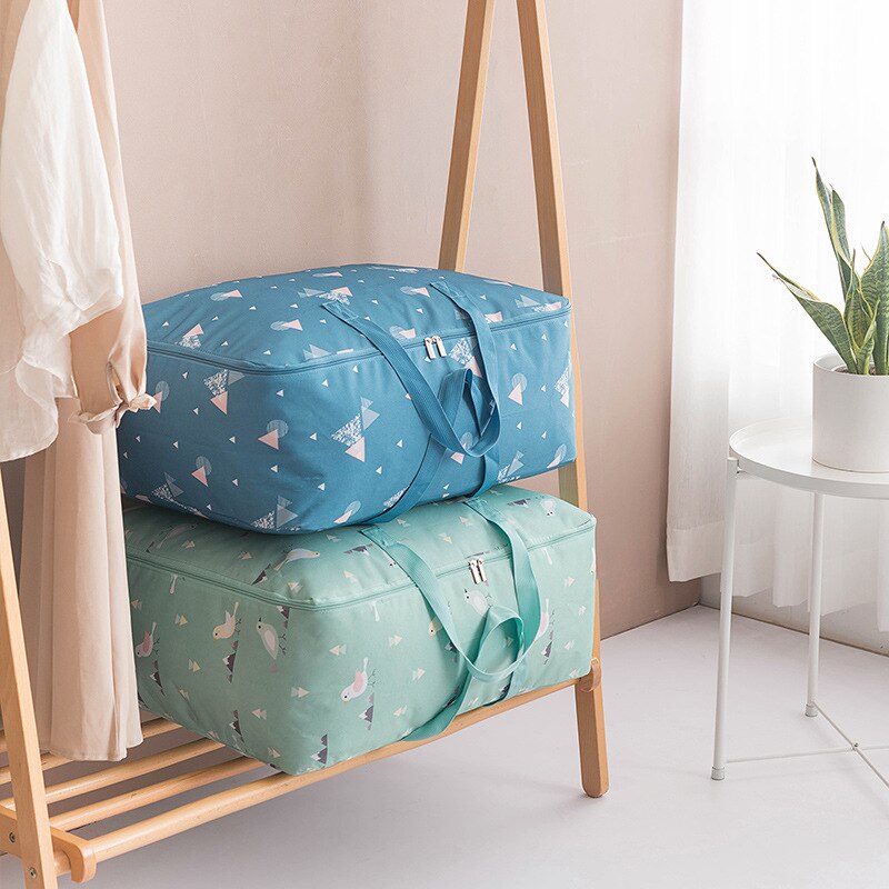 Oxford Waterproof Portable Clothes Storage Bag Foldable Closet Blanket Quilt Organizer Folding Closet Tidy Case Accessories Gear