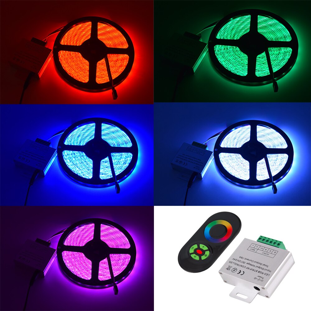 RF Remote RGB Controller DC 12/24V 18A LED Strip Color Console Touch Remote For 5050 2835 RGB LED Strips