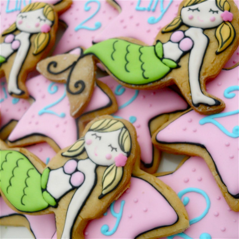 KENIAO Oceaan Mermaid Kwallen Shell Cookie Cutters Set-5 Stuk-Biscuit/Fondant/Gebak/Brood Cutter -Rvs