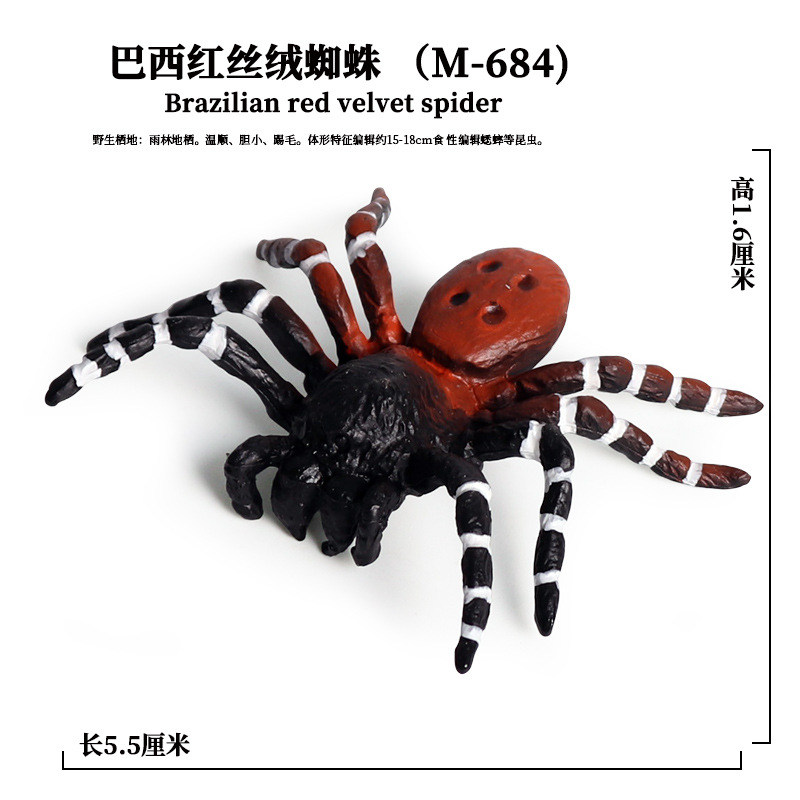 Halloween Simulation Plastic Horror Black Spider Model Joking Tricky Birthday Toys DIY Decoration Party Ornaments Props