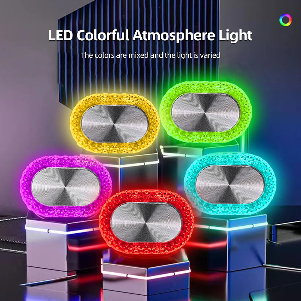 Lámpara decorativa de luz de ambiente para coche, luces LED USB para , modelado ambiental, Plug & Play portátil automotriz, luz Interior de coche