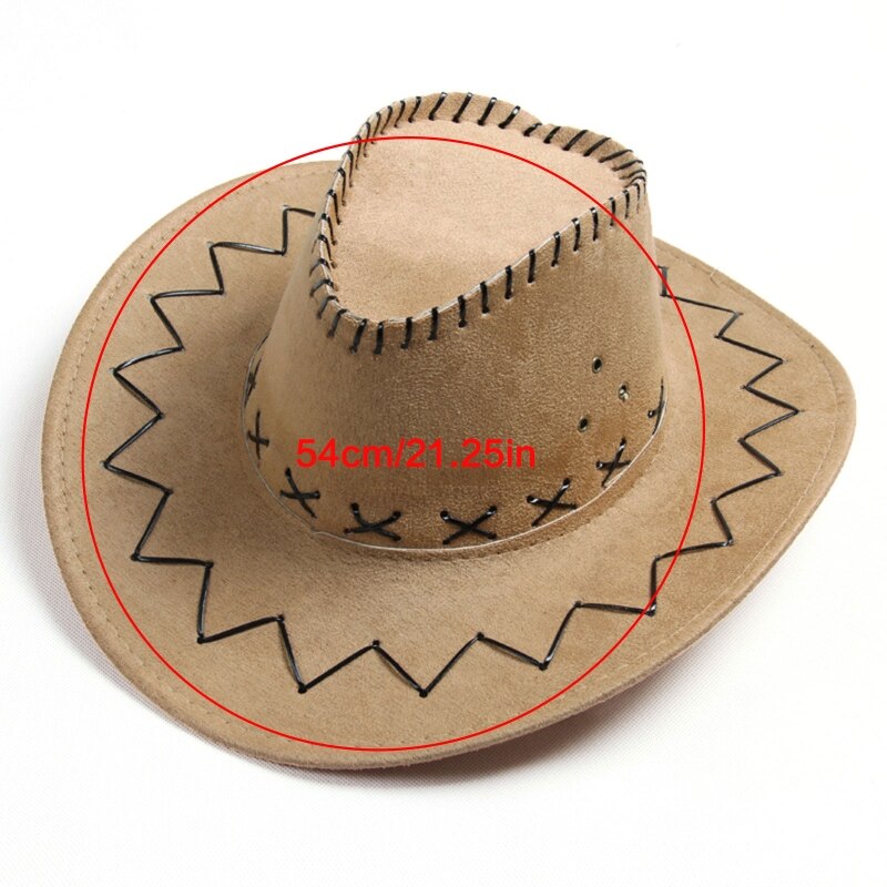 Sombrero de vaquero de gamuza para niños, sencillo y a la , Occidental, accesorios de disfraz de Halloween, accesorios de fotografía