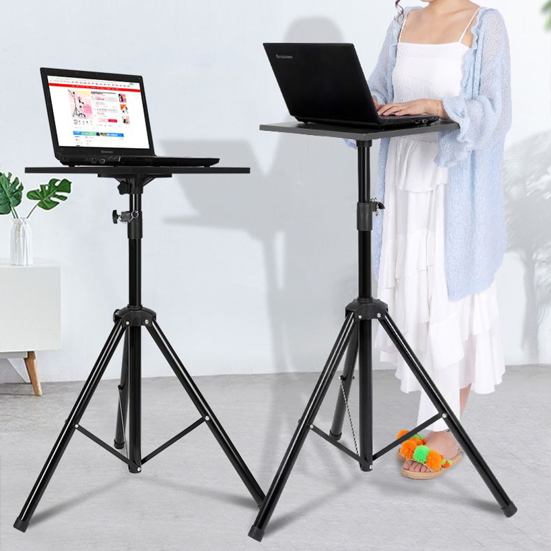 Soporte portátil para ordenador portátil de 1,8 M, escritorio plegable para ordenador, altura ajustable, trípode estable, mesa de estudio de discurso para cama, sofá de pie