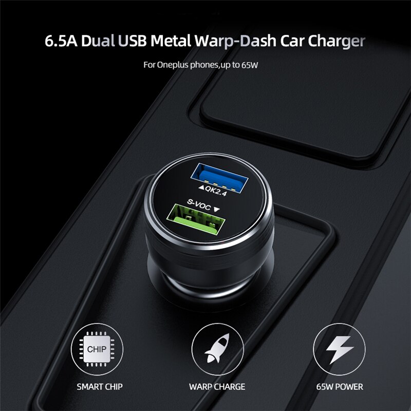 65W Oneplus 9 Pro Warp Autolader 6.5A Quick Opladen Kabel Voor Oneplus 9R 8T 8 Pro 7T Pro 7 6T 30W Warp /20W Dash Fast Charger