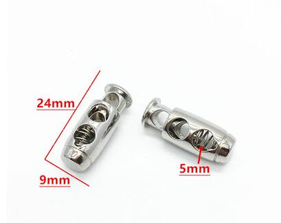 Metall Schnur Schloss Schnur Stopper Schaltet Clip Bekleidung Bungee Schnur Schloss Doppel-und Einzel Zubehör Kleidung Push-Lock Clips 5 stücke: I