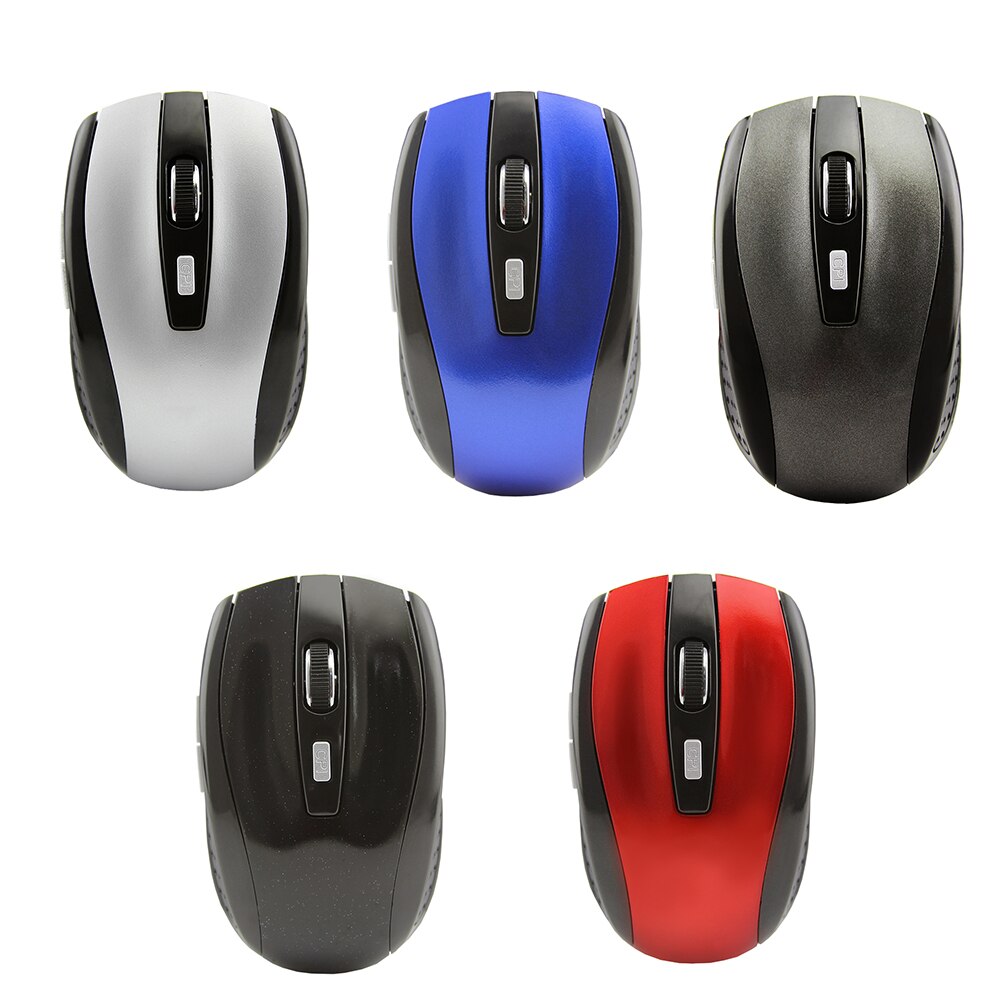 5 przycisk mysz na komputer bezprzewodowy 2.4G ergonomiczny przenośny 1600 DPI regulowany mysz optyczne optyczne USB mysz do laptopa PC