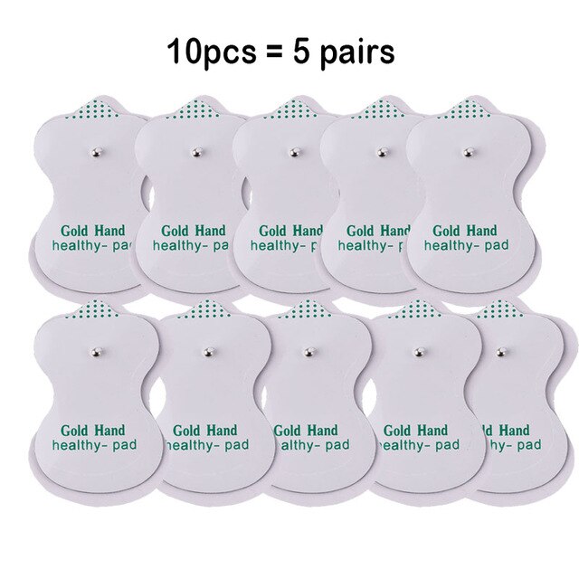 Electrodos Tens para mioestimulador, máquina de terapia de fisioterapia, almohadillas, masajeador adelgazante, Gel adhesivo, almohadilla de salud Tens, 10/20 piezas: Transparente