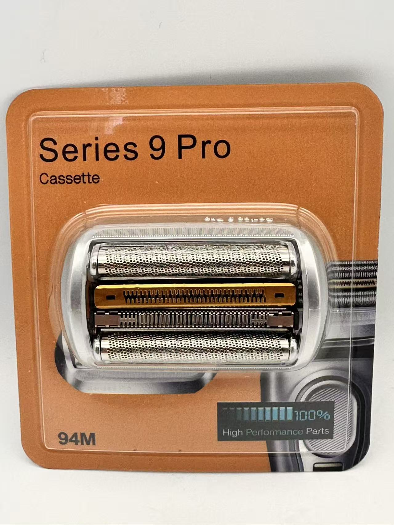 Geeignet für BRAUN Elektrorasierer S9 94MPRO 92S 92B Schneidkopf 9 Serie Klinge Mesh Montage Messer Mesh Rasierer Zubehör: Grey