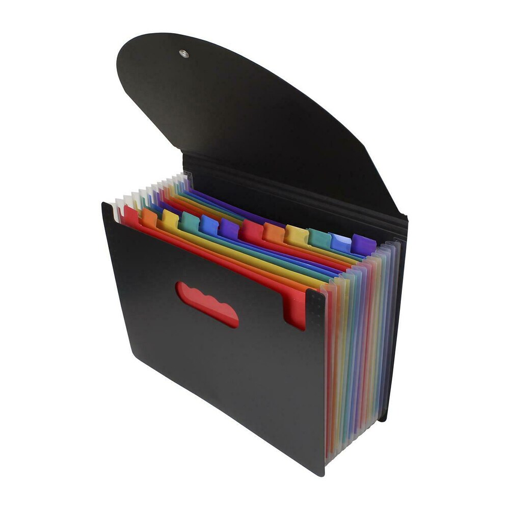 Colorful A5 Multi-Layer Expanding File Receipt Folder Organizer Pockets Holder: Rainbow 13 layer