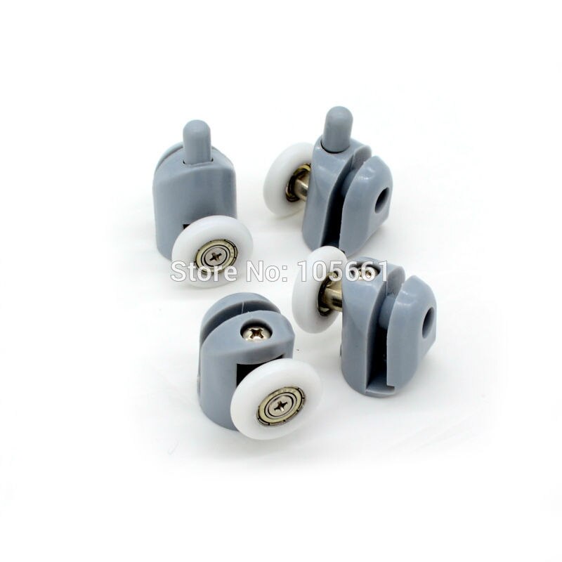 8 Teile/satz Singel oben/Boden Duschtür Rollen Läufer Räder Riemenscheiben 23 MM/25 MM/Schraubdeckel Kappen Geliefert