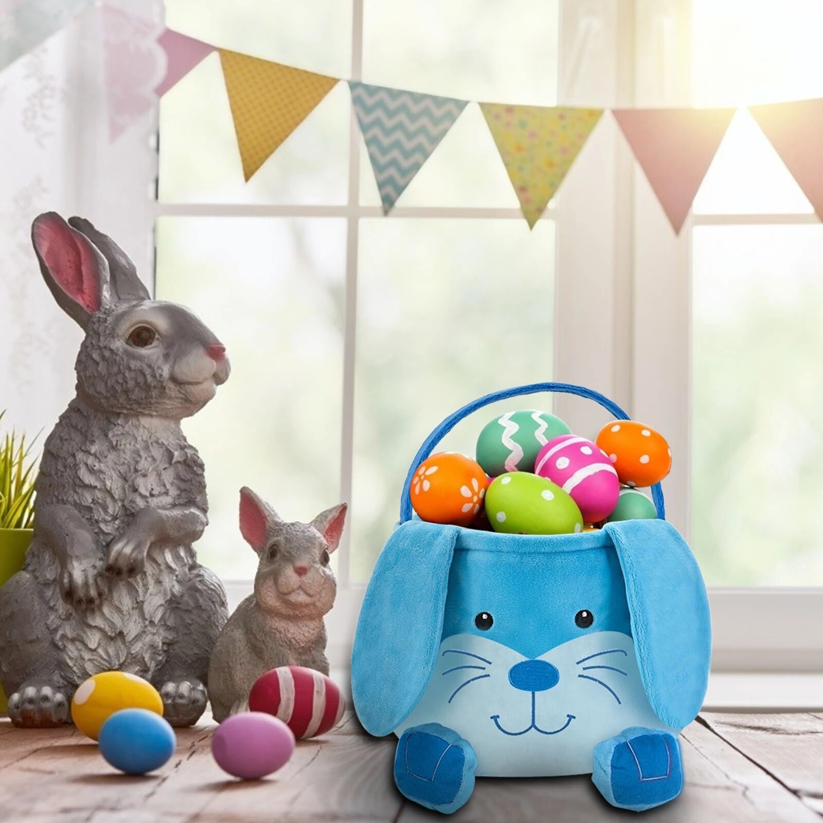 Easter Storage Basket Easter Basket Bunny Tote Bag Beautiful Handbag Lovely Tote Bag Storage Basket