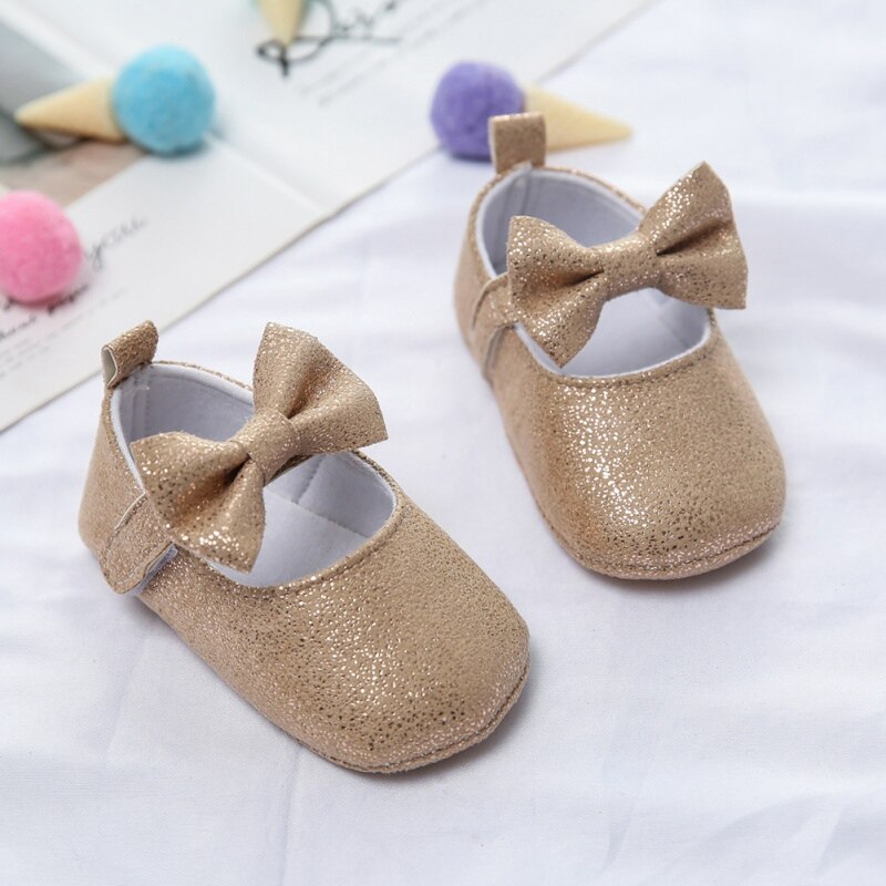 Infant anit-slip hengittävät vauvan kengät makea rusetti prinsessa kengät vauva tyttö matalat kengät vauvan ensimmäinen kävelijä 22222