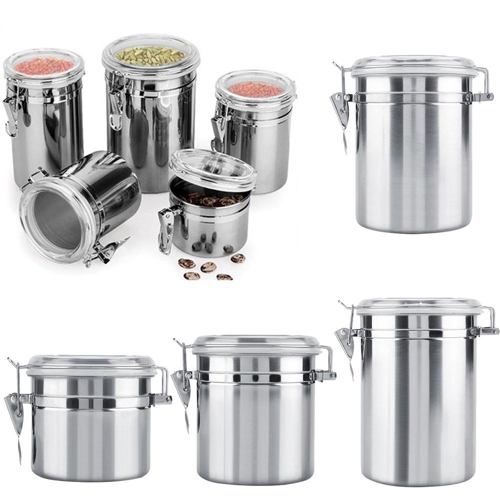 4/5 tommers metallforseglet boks melkepulver kaffebønner te tankbeholder med deksel