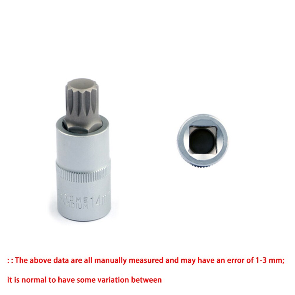 8 stk 1/4 " 3/8 " 1/2 " torx bit topnøgle sæt adapter unbrakonøgle spline bits universal hoved til momentnøgle skralde topnøgle