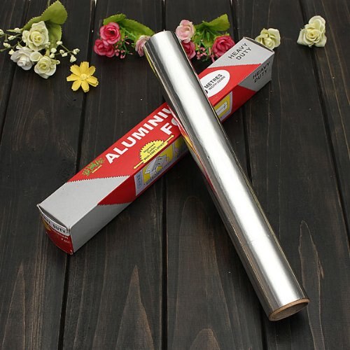 Earth star bbq udendørs grill staniol grill papirværktøj folie aluminiumsfolie ovn fødevarekvalitet 30cm*10m 1 stk.