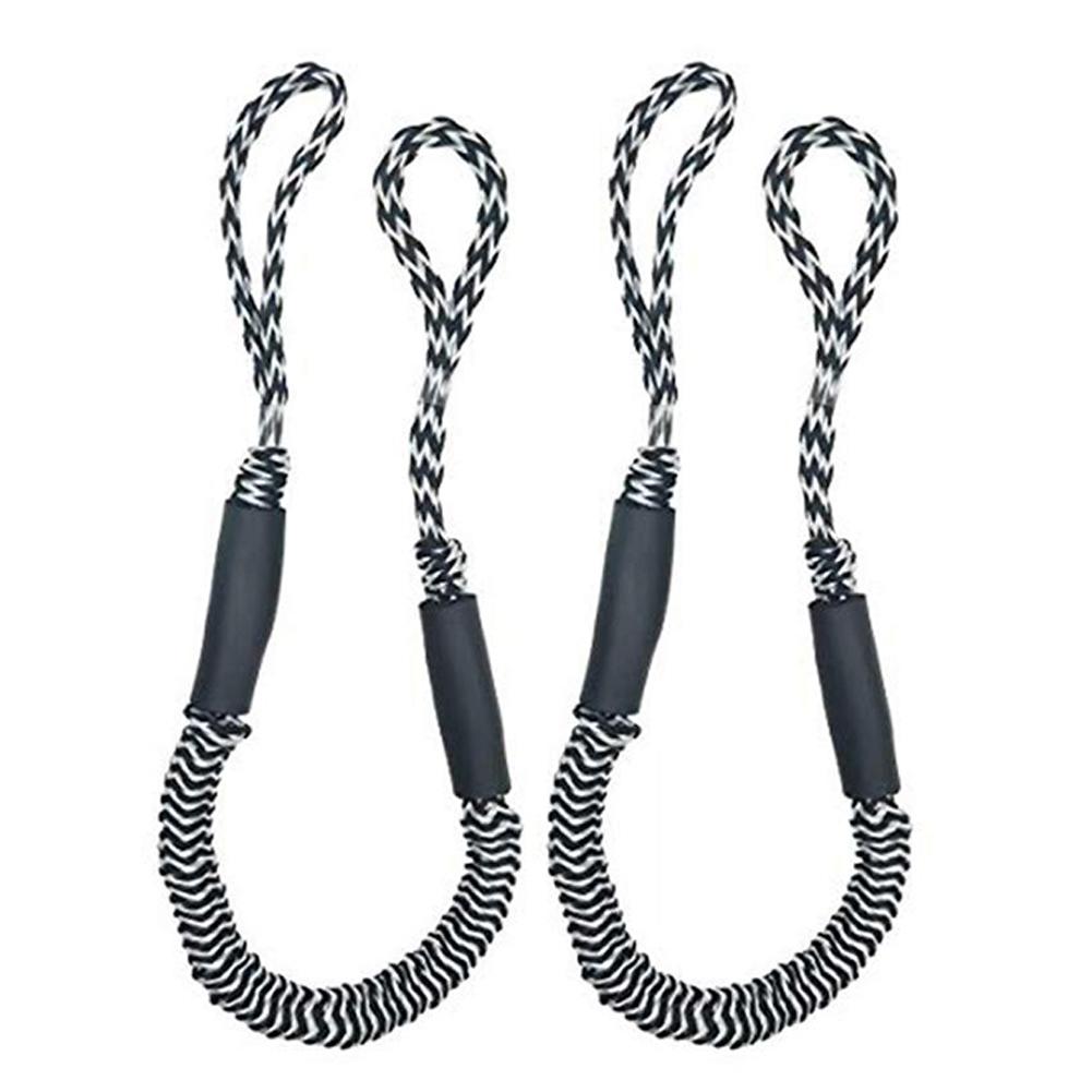 2pcs Boat Dock Lines Mooring Rope Bungee Cords For Boats Jet Ski Kayak Pontoon Boat Accessories: C