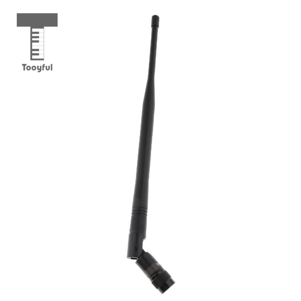 Tooyful UHF Wireless Microphone Mic Gain Antenna Signal Line Black - TNC/BNC