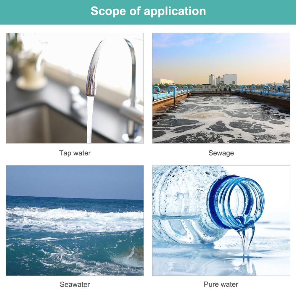 Ddb -12l digital ledningsevnemåler, ec &amp; temperatur 2 in 1 vandtester .0-5000us/ cm automatisk temperaturkompensation