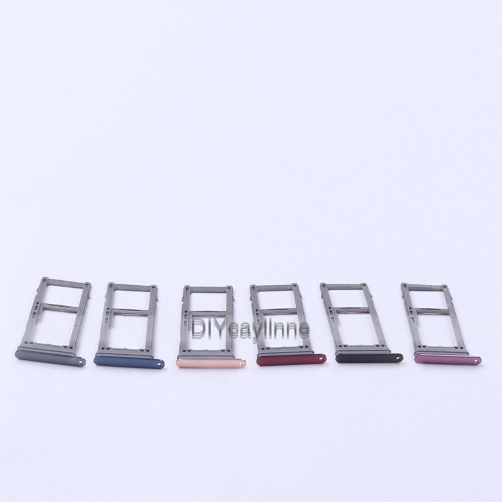 5pcs SIM Card Tray Holder for SamSung Galaxy S8 G950 G955 S9 Plus G960 G65 Singal Dual Adapter Replacement Parts