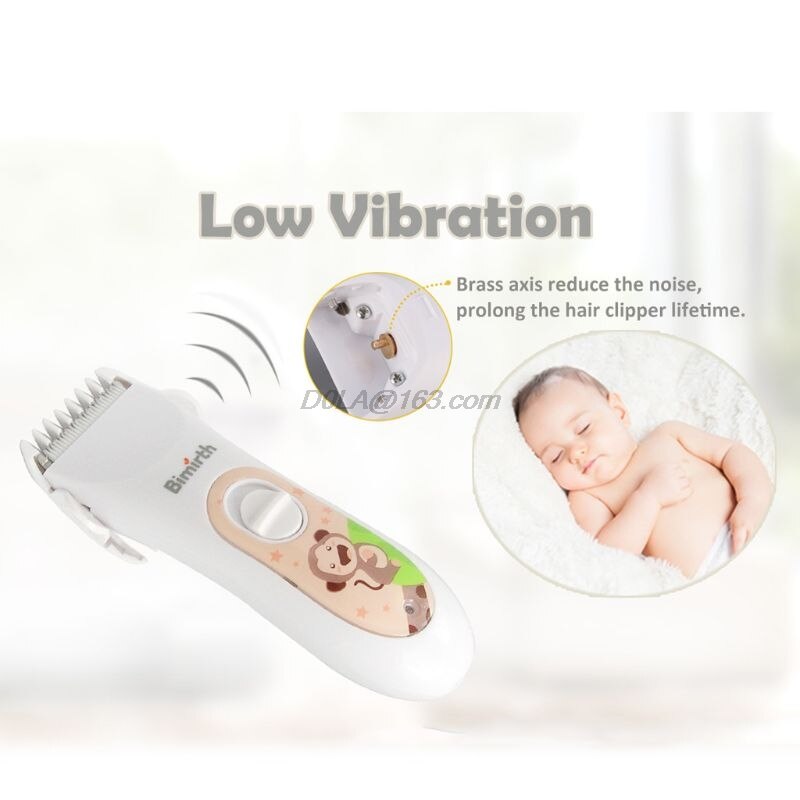 Tondeuses à cheveux sans fil pour bébé enfants tondeuses à cheveux silencieuses avec lame en céramique sûre USB Rechargeable étanche