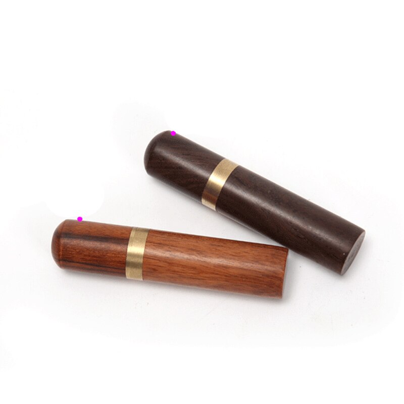 Durable Practical Wood Box Leather Knitting Craft DIY Sewing Needles Housing Case Boxes 82x18mm FEA889