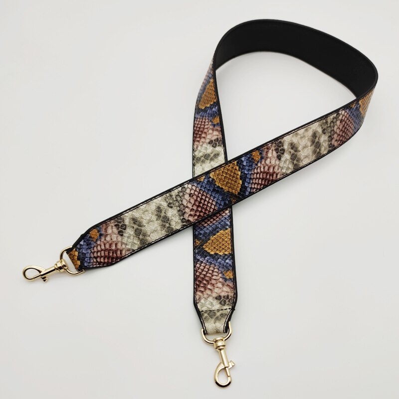 Serpentine Lederen Tas Band Vrouwen Schoudertas Crossbody Bag Riem Brede Band Bag Deel Accessoires Vrouwelijke Messenger Bag Riem 100Cm