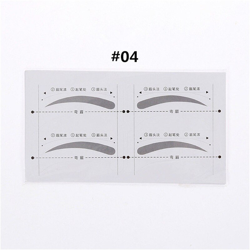 32 Paren/set Professinal Mode Wenkbrauw Sjabloon Stickers Eye Brow Wenkbrauw Stencils Tekening Kaart Stencil Makeup Tools